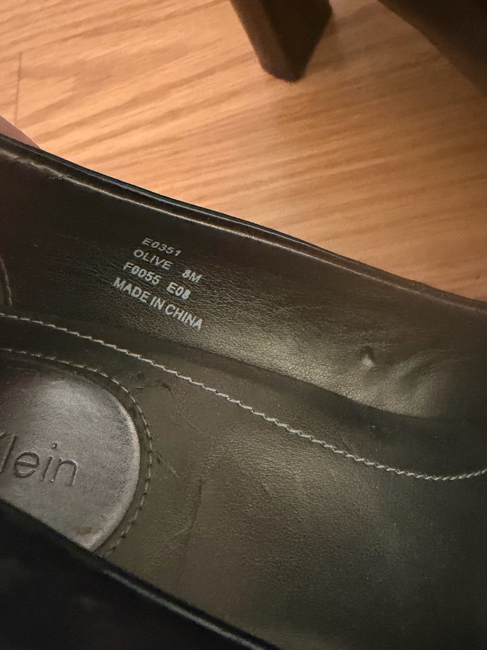 Calvin Klein Black Patent Rounded Toe Pumps - Picture 3 of 9